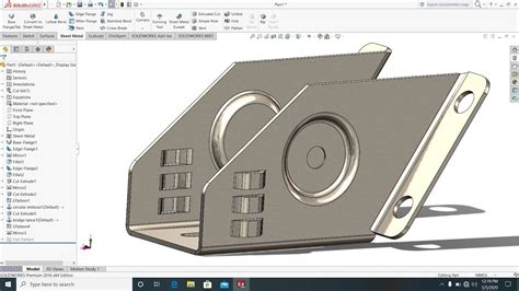 solidworks create round sheet metal part|solidworks sheet metal parts.